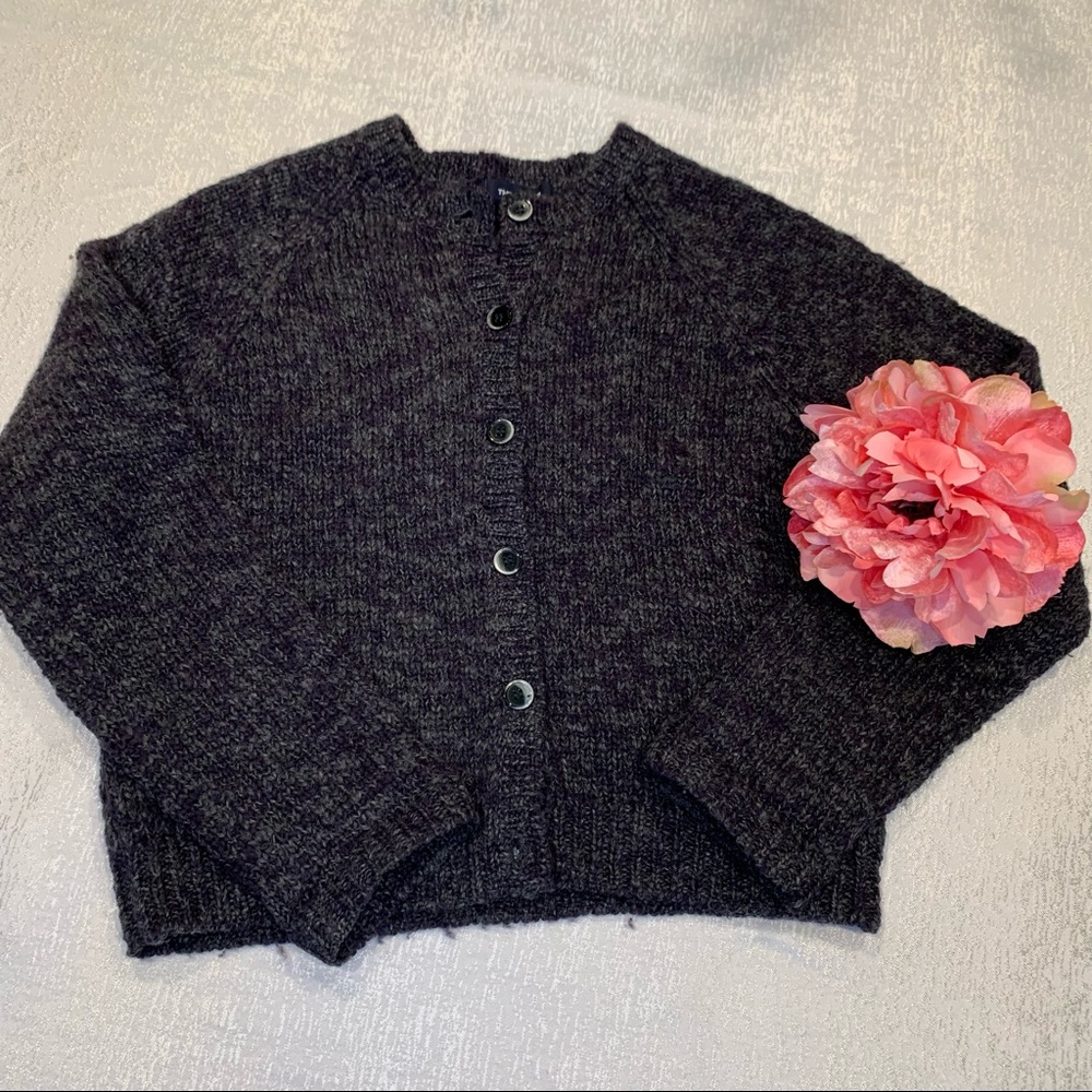 Wool Blend Button Up Sweater - image 1